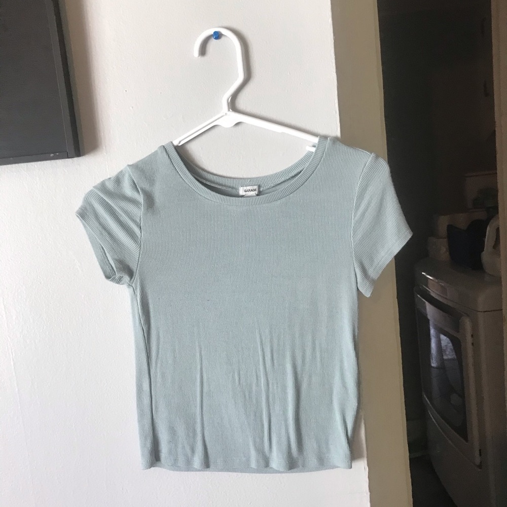 Light blue garage top